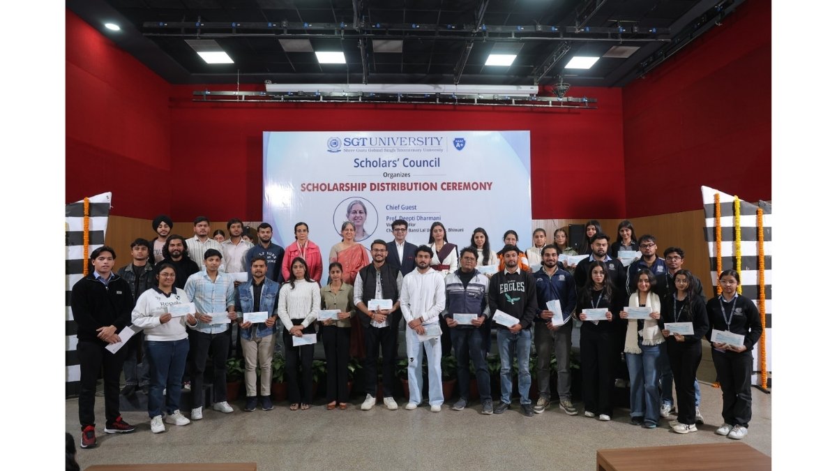 SGT University Hosts Scholarship Distribution Ceremony to Support and Empower Meritorious Students-PNN