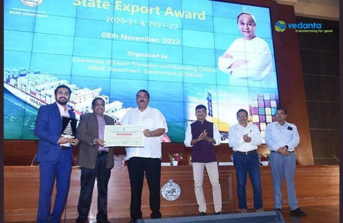 Vedanta Aluminium Bags ‘Best Exporter Award’ from Govt of Odisha.