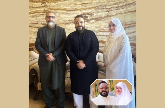 Auspicious Wedding Unfolds in Holy Karbala: Maulana Syed Nusrat Bukhari Extends Blessings to Ali Akbar Sultan and Malika Ali Akbar