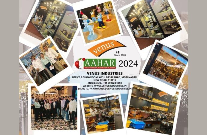 Venus Industries Sets New Standards with Innovative Cutlery Showcase at Aahar 2024