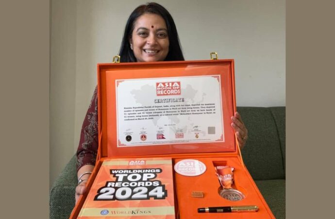 Nimisha Parekh Makes Her Mark In Asia Book Of Records With ‘Mehndikrit Ramayana’