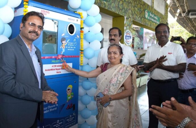 AM/NS India installs Reverse Vending Machine at Udhna railway station