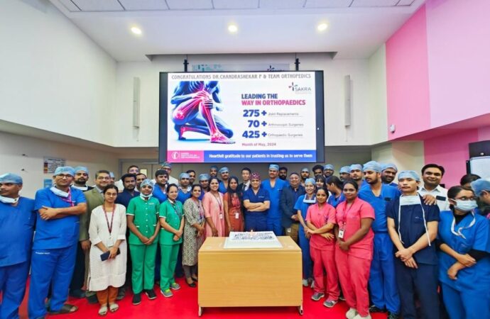 Sakra World Hospital Breaks Records with 275 Plus Joint Replacement Surgeries in May