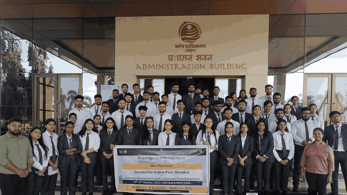Experiential Learning in Action: Wet Port Visit at JNPT, Mumbai