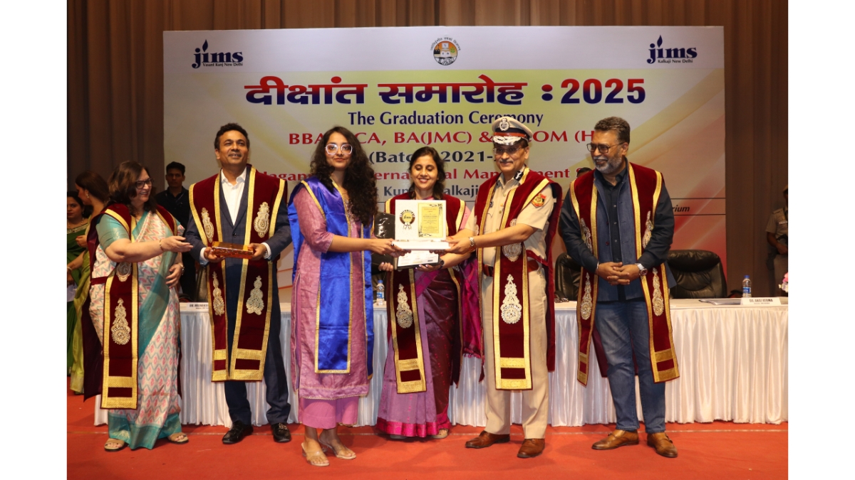 JIMS Kalkaji Marks the Graduation of BBA & B.Com (H) Class of 2024 with a Grand Ceremony